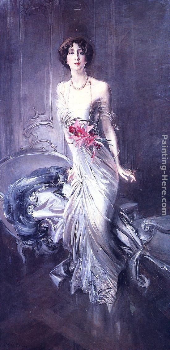 Portrait of Madame E. L. Doyen painting - Giovanni Boldini Portrait of Madame E. L. Doyen art painting